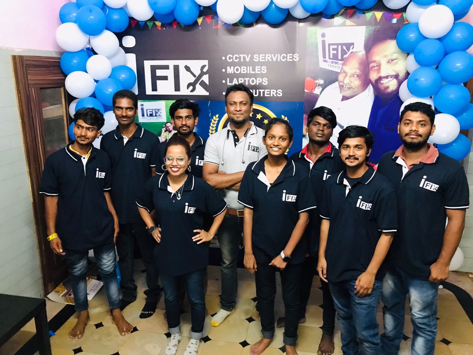 The iFixServices certified technician team