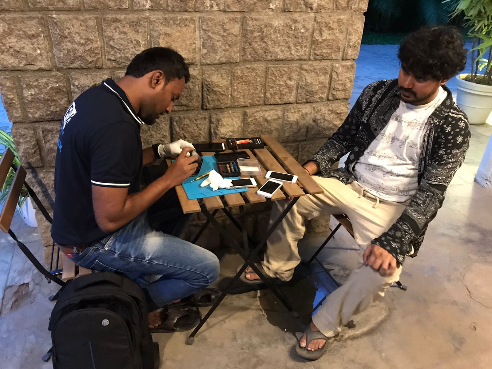 Precision micro-soldering and on-site phone repair